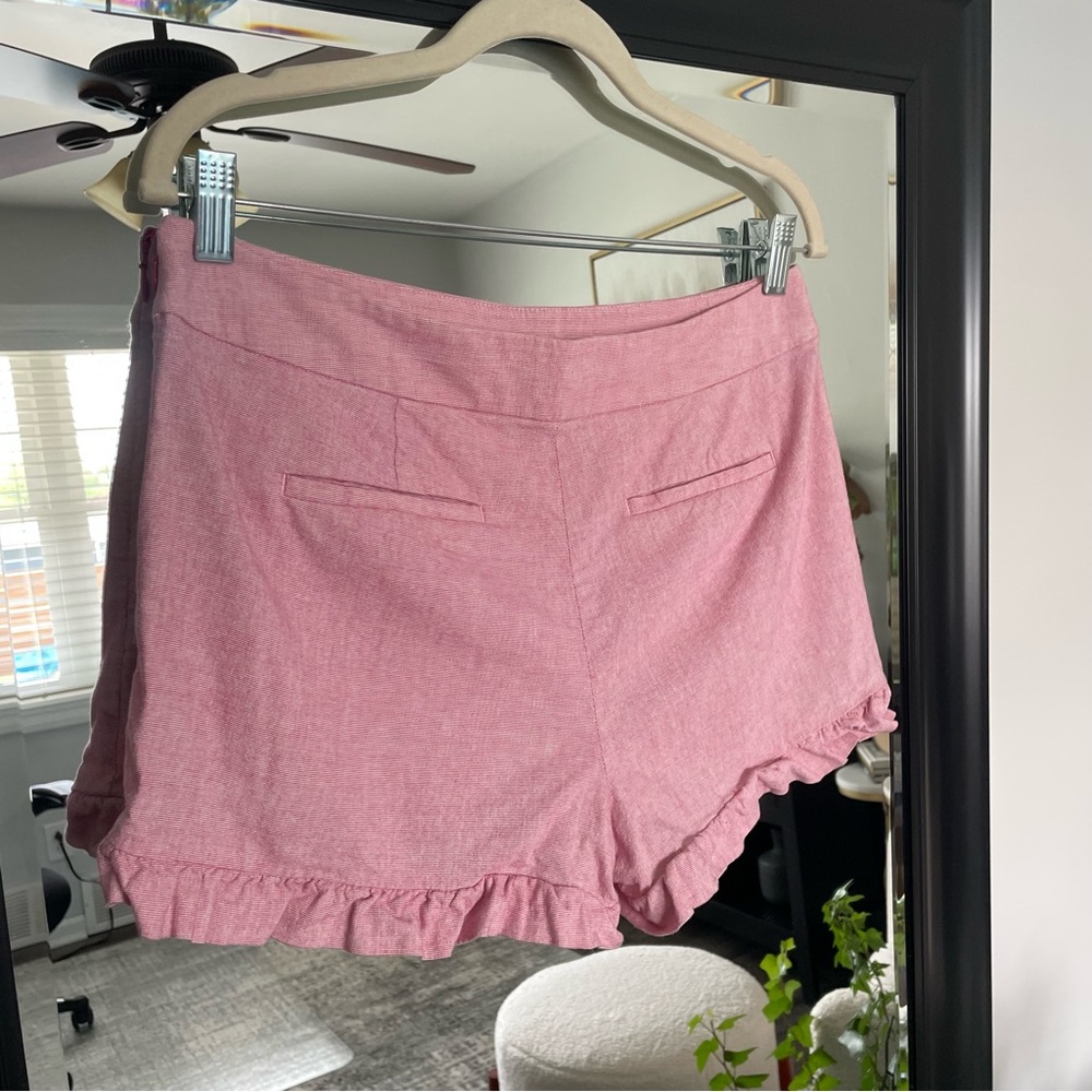 LOFT Pink Ruffle Shorts - Picture 8 of 8